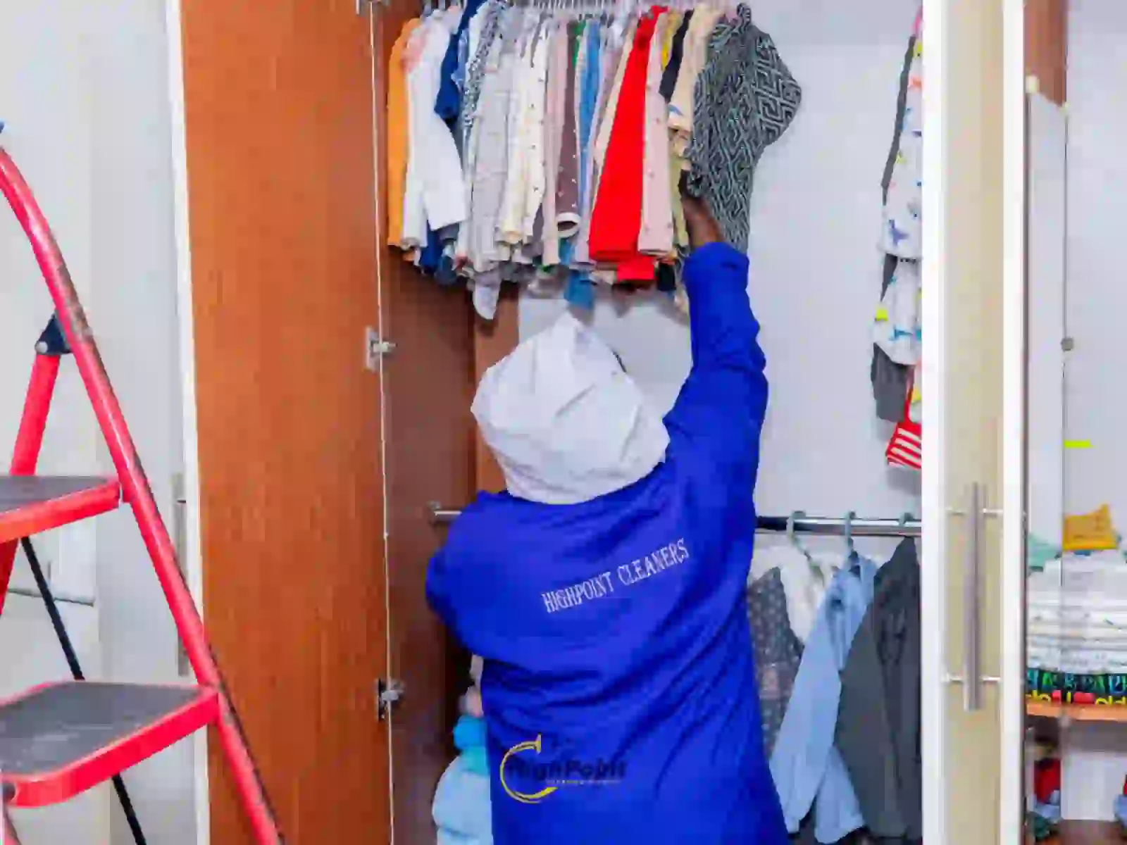 Decluttering and organizing deep clean